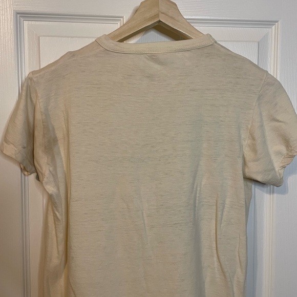 VTG Texas Tops single stitch ivory Bubba-n-Spot graphic tee sz L - Picture 7 of 11